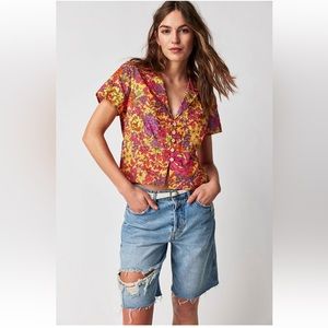 Free People Shrunken Vacation Shirt